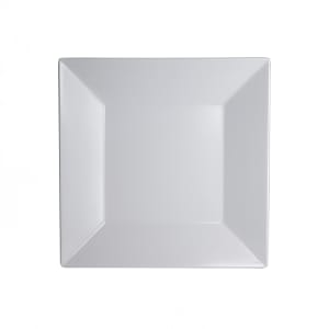 706-7064MM204 10" Square Melamine Plate, Polar White