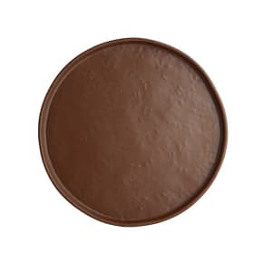 706-7180TM502 8 1/4" Round Melamine Plate, Redwood