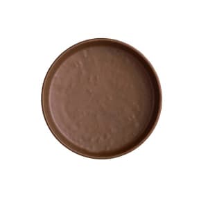 706-7180TM504 4 7/8" Round Melamine Plate, Redwood