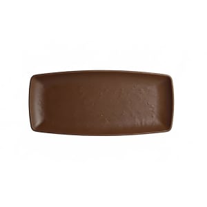 706-7180TM507 Rectangular Melamine Plate - 9 1/2" x 4 1/3", Redwood