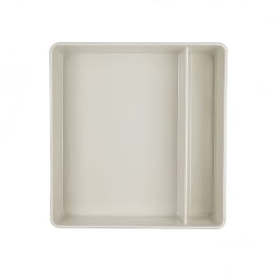 706-7193TM101 Melamine Bento Box w/ (2) Compartments - 10 1/2" x 10" x 2 3/4", White