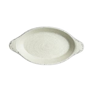 706-7194TM078 23 oz Oval Melamine Eared Dish, Stone