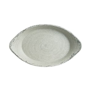 706-7194TM080 42 oz Oval Melamine Eared Dish, Stone