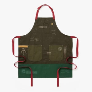 603-HB001803 Full Length Bib Apron w/ (2) Pockets - 33" x 30", Cotton, STAR WARS™ Boba Fett