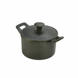 706-GWC106 16 oz Cast Iron Mini Casserole Dish w/ Lid