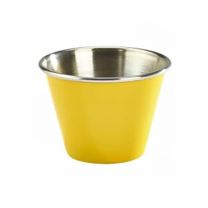 706-GWRAMST2Y 2 1/2 oz Genware London Ramekin - Stainless Steel, Yellow