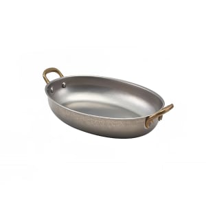 706-GWSSD24V 32 oz Oval Dish - Stainless Steel, Vintage Finish