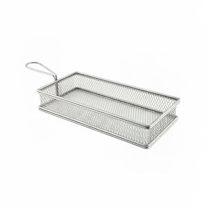 706-GWSVBL2613 Rectangular Serving Basket - 13 3/8" x 5 1/8" x 3 3/4", Stainless Steel
