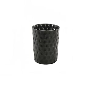 706-GWSVH8BKV 12 3/4 oz Round Serving Cup - Stainless Steel, Hammered Black
