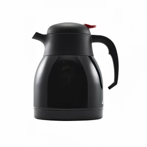706-GWV1299BK 40 oz Coffee Jug w/ Push Button & Vacuum Liner - Stainless Steel, Black