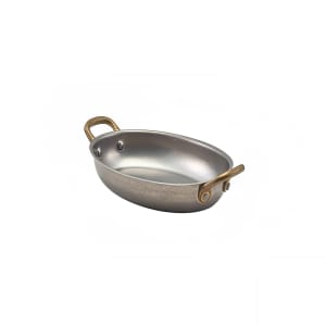 706-GWSSD18V 17 oz Oval Dish - Stainless Steel, Vintage Finish