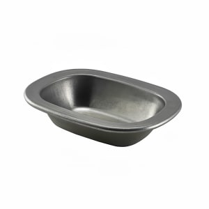 706-GWSPD16V Rectangular Pie Dish - 6 1/4" x 4 3/4" - Stainless Steel, Vintage Finish