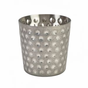 706-GWSVH8V 12 3/4 oz Round Serving Cup - Stainless Steel, Hammered Vintage