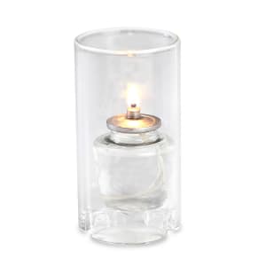 637-80120 Nikola Candle Lamp - 3 3/8"D x 4 1/2"H, Glass, Clear