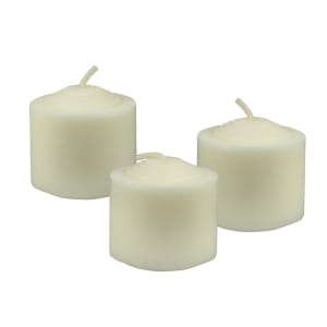 637-40104 Votive Candle w/ 10 hr Burn Time - 1 5/16"H, Wax, Crème