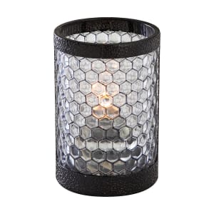 637-80222 Pub Candle Lamp - 3"D x 4 1/2"H, Resin/Plastic, Clear/Black
