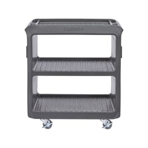 144-SC225S110 31 1/4" Beverage Service Cart, 18"D x 34" H, Black