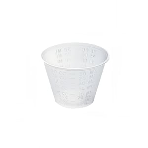809-1201 1 oz Medicine Cup w/ Gradations - Polypropylene, Translucent