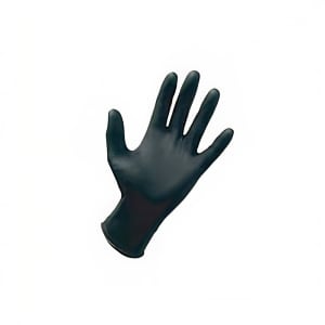 809-75034 General Purpose Nitrile Gloves - Powder Free, Black, Large