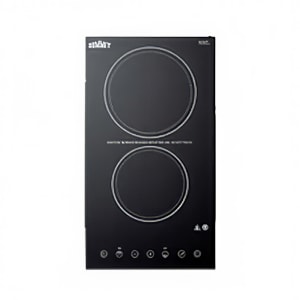 162-CR2B23T3B 11 2/5"W Burner Electric Radiant Stove w/ (2) Burners - Black, 230v/1ph