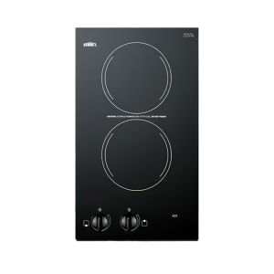 162-CR2220B 12"W Electric Radiant Stove w/ (2) Burners - Black, 230v