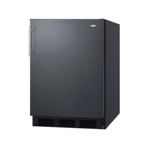 162-FF63B 24" Undercounter Home Refrigerator w/ Automatic Defrost, 5 1/2 cu ft, Black