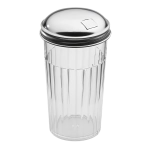 166-3316 Sugar Pourer w/ 12 oz Capacity & Top, Plastic/Stainless