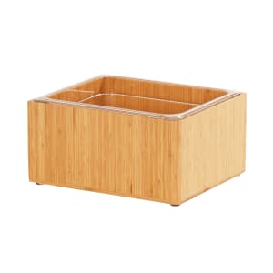 151-4751060 Rectangular Ice Housing - 12"L x 10"W x 6 1/2"H, Bamboo