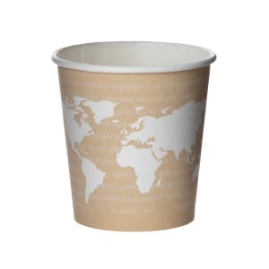 188-EPBHC4WA World Art™ 4 oz Disposable Hot Cup - PLA, Printed