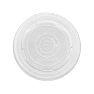 188-EPECOLIDSPL World Art™ EcoLid® Flat Lid - PLA, White