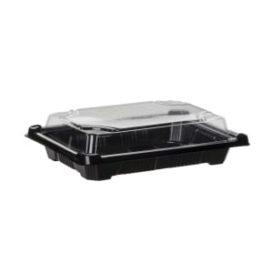 Eco Products EP-SH2-CPK Sushi Container - 7&quot; x 5&quot;, PLA, Black