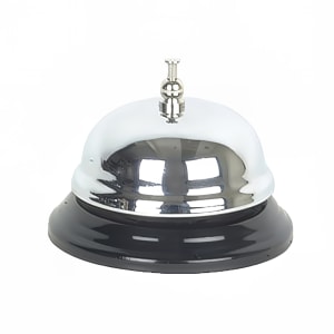 438-SLBELL001 3 3/8" Round Call Bell - Chrome Plated