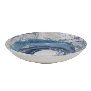 106-5315736 8 13/16" Round Watercolor Deep Pizza Plate - Fine China, Blue