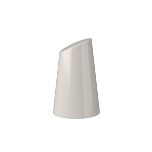 106-5316169 1 1/2" Bevel Salt Shaker - Fine China, White