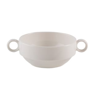 106-5316213 12 oz Joker Handled Bowl - Fine China, White