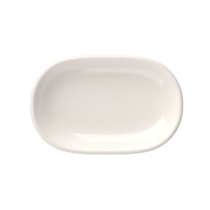106-5316238 4 5/8" x 7 5/16" Oval Magnus Platter - Fine China, White