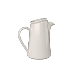 106-5316161 20 oz Bevel Coffee Jug - Fine China, White