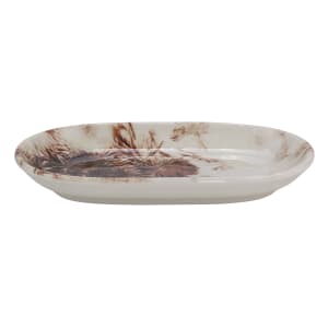 106-5316283 9 9/16" x 14 9/16" Orion Grigio Platter - Fine China, Brown