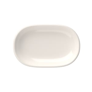 106-5316240 7 3/16" x 11 3/16" Oval Magnus Platter - Fine China, White