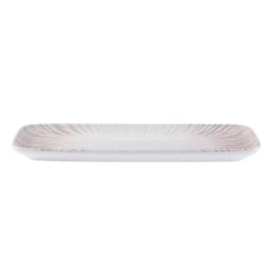 106-5316298 6 7/16" x 13 1/2" Rectangular Ray Platter - Fine China, Brown