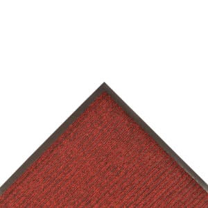 195-109R0072RB Brush Step® Entrance Scraper Floor Mat, 6' x 60', 3/8" Thick, Red
