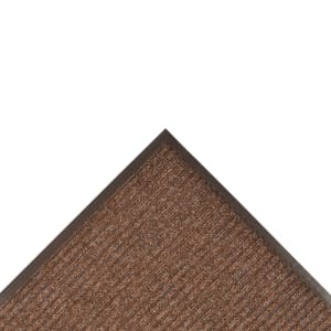 195-109S0023BR Brush Step® Entrance Scraper Floor Mat, 2' x 3', 3/8" Thick, Brown