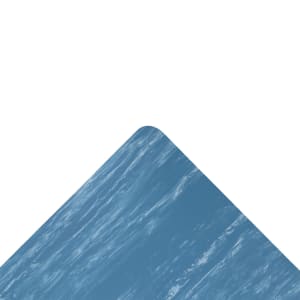 195-512S0312BU Marble-Tuff™ Anti-Fatigue Floor Mat - 3' x 12', 1" Thick, Blue