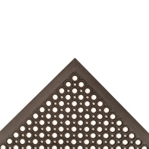 195-T30S0033BL Competitor™ Anti-Fatigue Floor Mat - 3' x 3', 1/2" Thick, Black