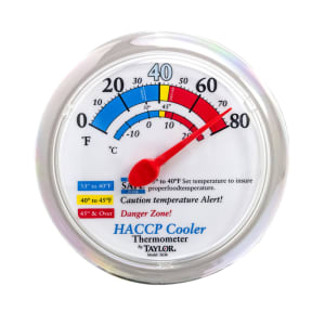 383-5636 6" Cooler/Freezer Thermometer, 0 to 80°F