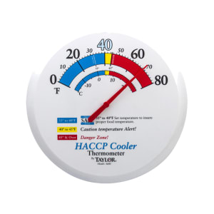 383-5680 13 1/4" Cooler/Freezer Thermometer, 0 to 80°F