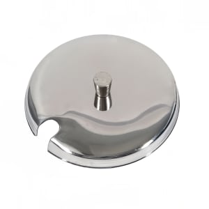 296-19821 Silver Stainless Steel Condiment Jar Cover
