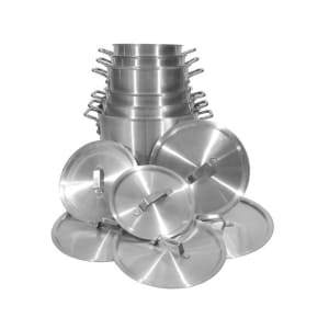 296-34632 12 piece Aluminum Stock Pot Set w/ Covers