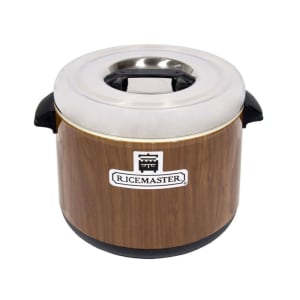 296-56913W 18 qt Sushi Rice Container, Wood Grain Exterior