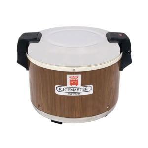 296-56918 23 qt Electric Rice Warmer, Wood Grain Exterior Finish, 120 V